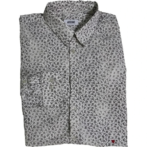 MOSCHINO Men’s Button Down Casual Shirt - Picture 2 of 16